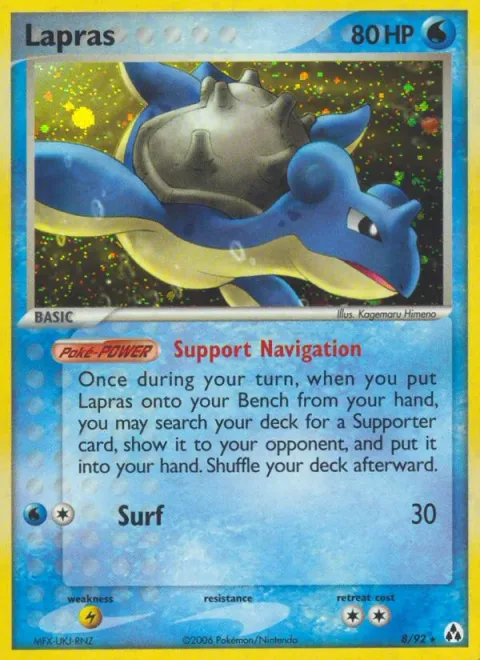 Lapras, card 8 from Legend Maker
