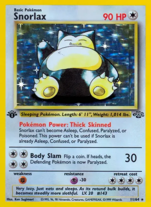 Snorlax, card 11 from Jungle