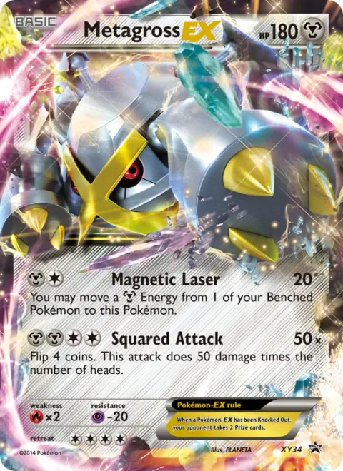 Metagross EX, carte XY34 de XY Black Star Promos