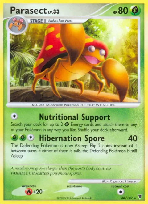 Parasect, card 38 from Supreme Victors