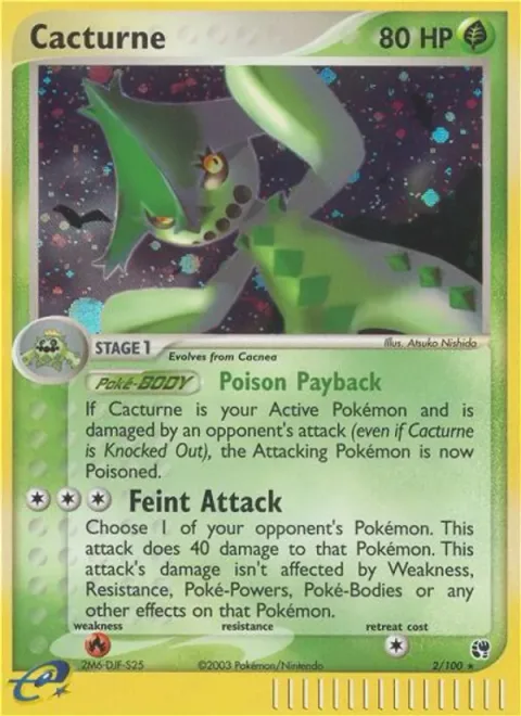Cacturne, card 2 from Sandstorm