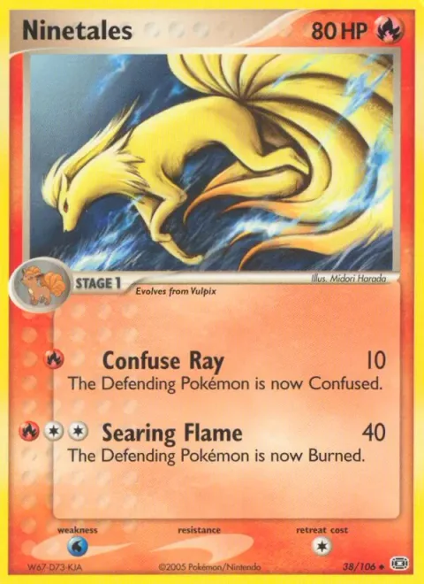 Ninetales, carte 38 de Emerald