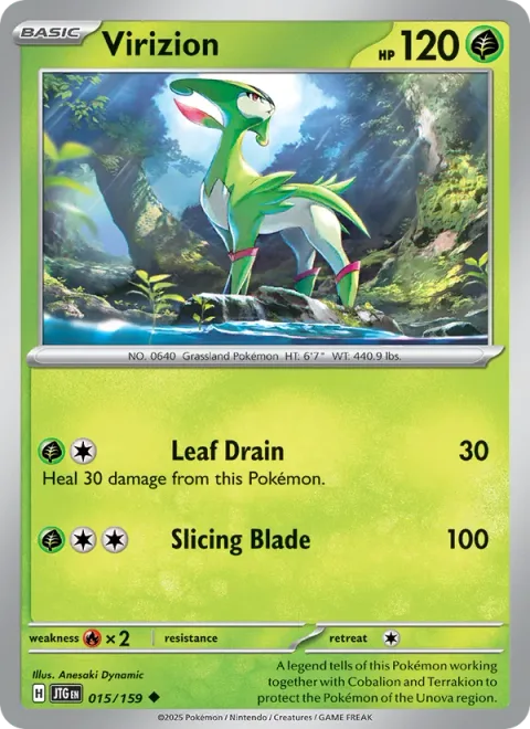 Virizion, card 015 from Journey Together