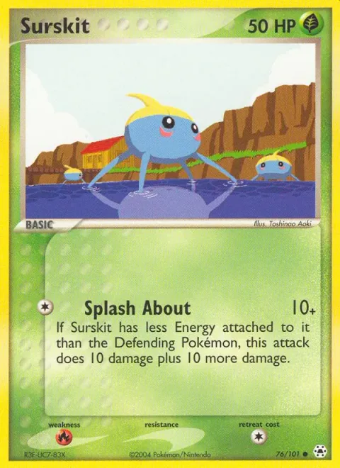 Surskit, carte 76 de Hidden Legends