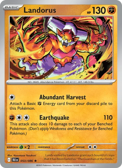 Landorus, card 053 from Black Bolt