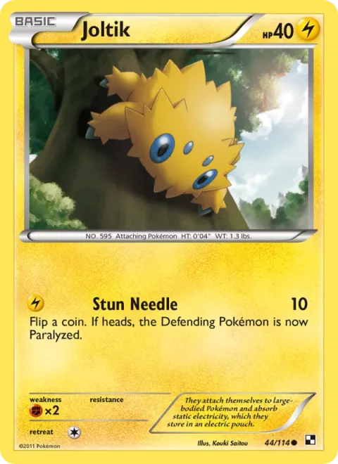 Joltik, carte 44 de Black & White