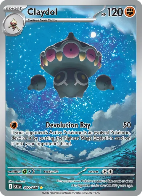 Claydol, carte 092 de Chaos Rising