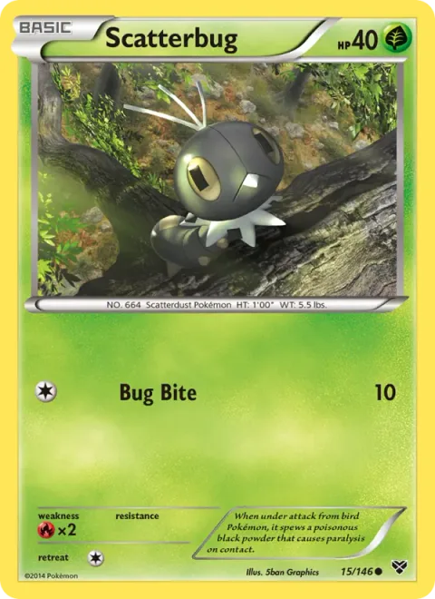Scatterbug, carte 15 de XY