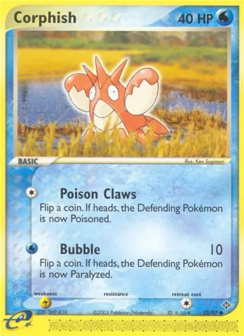 Corphish, card 52 from Dragon