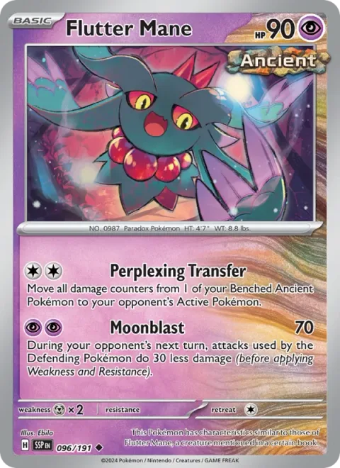 Flutter Mane, card 096 from Surging Sparks