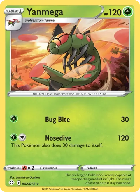 Yanmega, carte 2 de Shining Fates