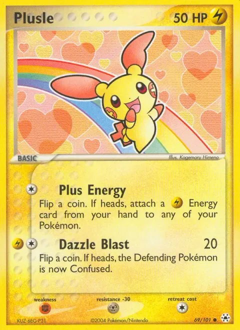Plusle, carte 69 de Hidden Legends