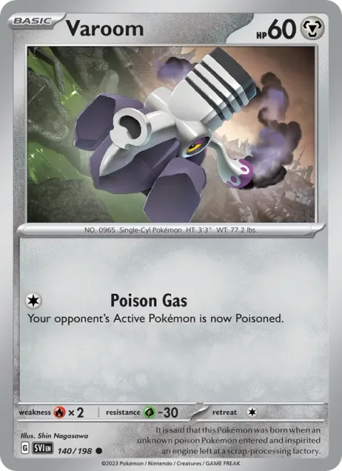 Varoom, carte 140 de Scarlet & Violet
