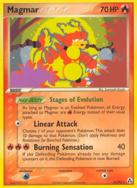 Magmar, card 21 from Legend Maker
