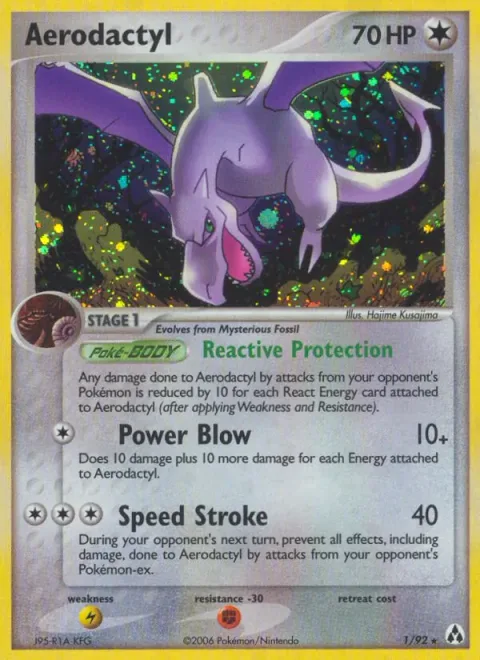 Aerodactyl, carte 1 de Legend Maker