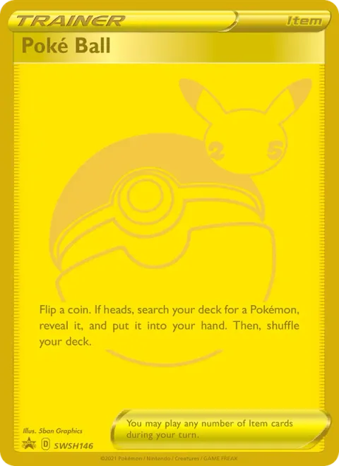 Poké Ball, card SWSH146 from SWSH Black Star Promos