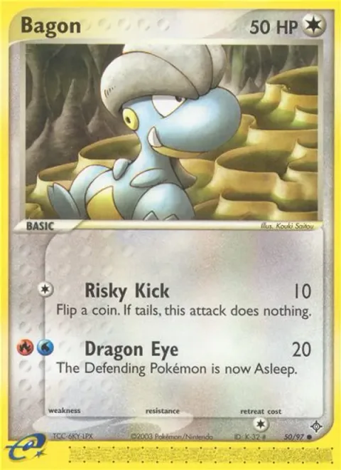 Bagon, card 50 from Dragon