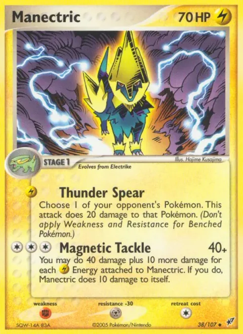 Manectric, carte 38 de Deoxys