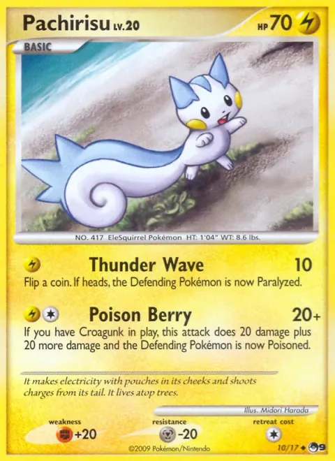 Pachirisu, carte 10 de POP Series 9