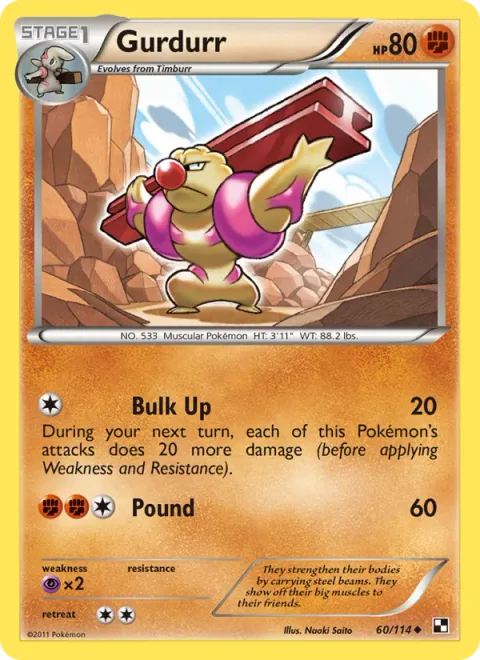 Gurdurr, card 60 from Black & White