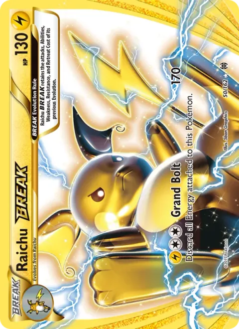 Raichu BREAK, carte 50 de BREAKthrough