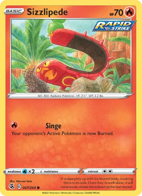 Sizzlipede, carte 47 de Fusion Strike