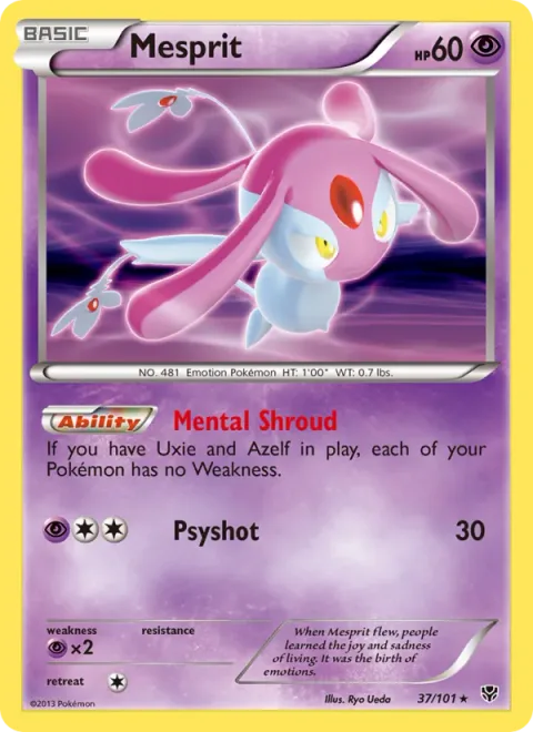 Mesprit, carte 37 de Plasma Blast