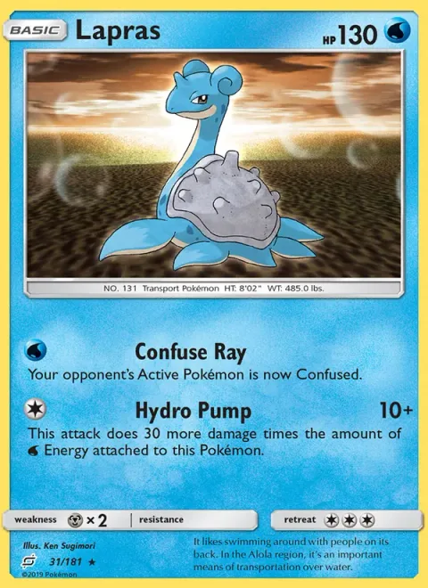 Lapras, carte 31 de Team Up
