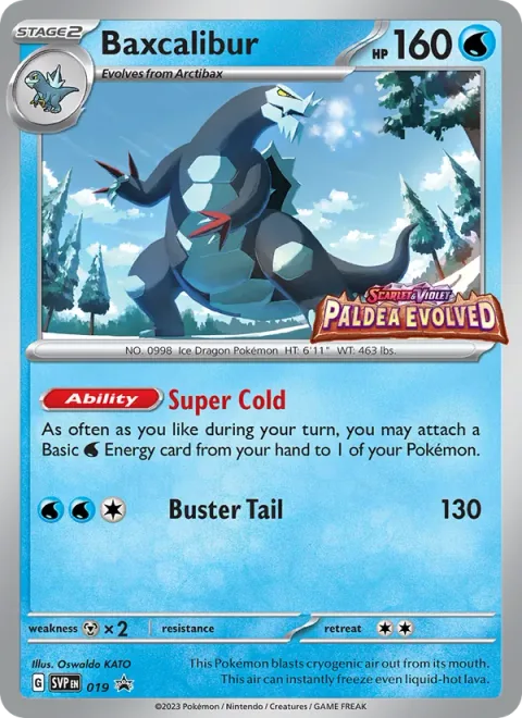 Baxcalibur, carte 019 de SVP Black Star Promos