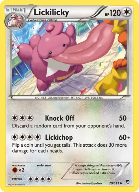 Lickilicky, carte 79 de Furious Fists