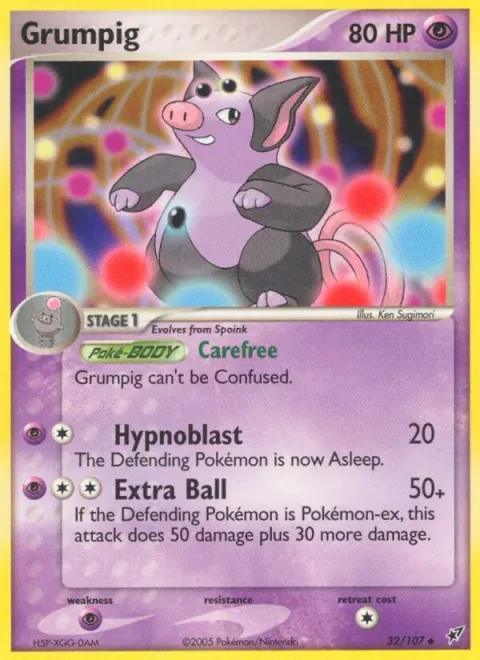 Grumpig, carte 32 de Deoxys