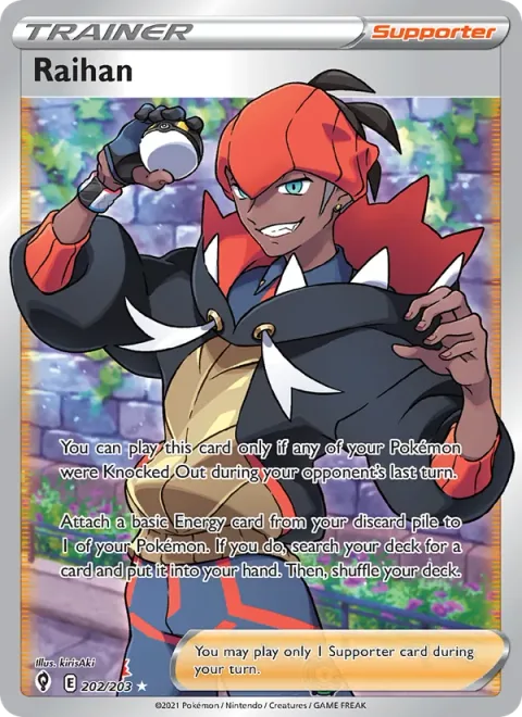 Raihan, card 202 from Evolving Skies