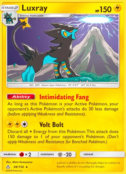 Luxray, card 48 from Ultra Prism