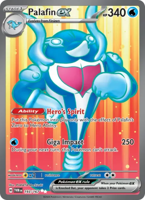 Palafin ex, card 193 from Twilight Masquerade