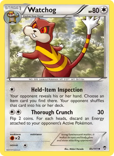 Watchog, card 85 from Furious Fists