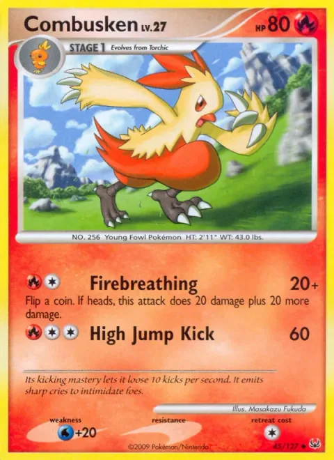 Combusken, card 45 from Platinum