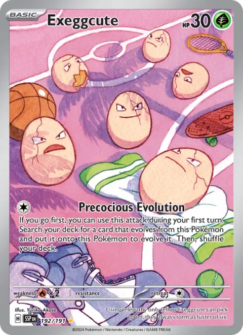 Exeggcute, carte 192 de Surging Sparks
