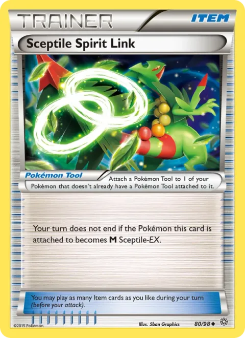 Sceptile Spirit Link, carte 80 de Ancient Origins