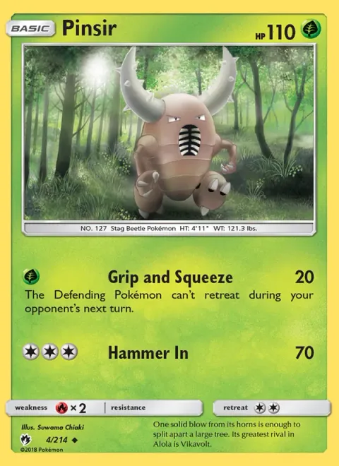 Pinsir, card 4 from Lost Thunder