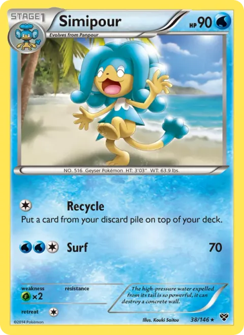 Simipour, card 38 from XY