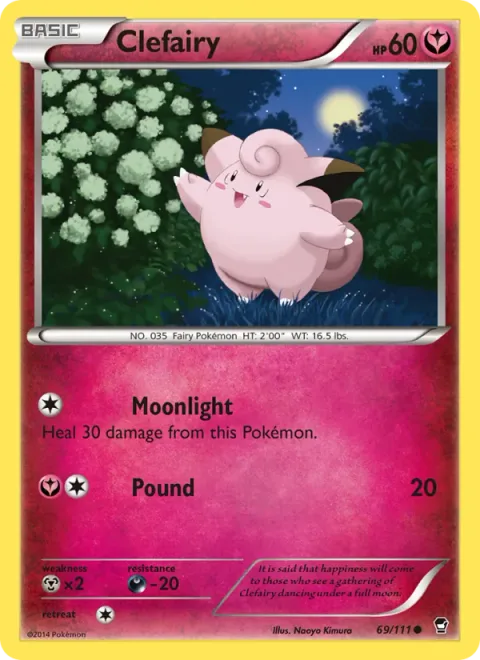 Clefairy, card 69 from Furious Fists