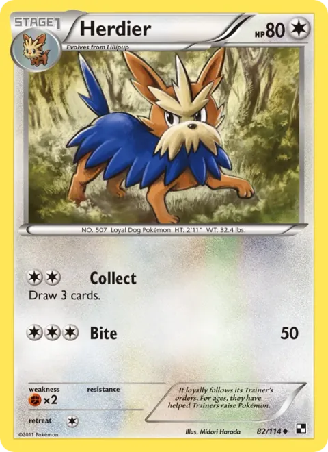 Herdier, carte 82 de Black & White