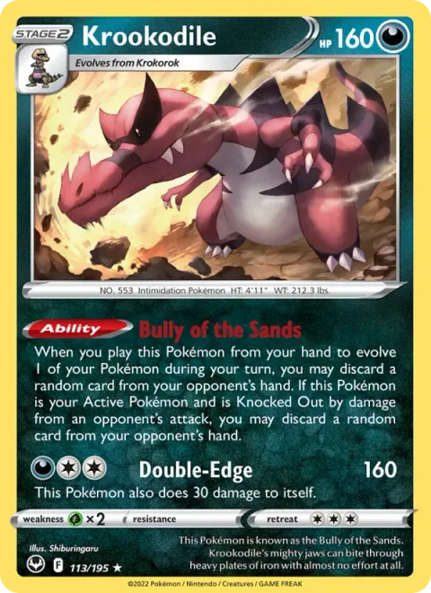 Krookodile, carte 113 de Silver Tempest