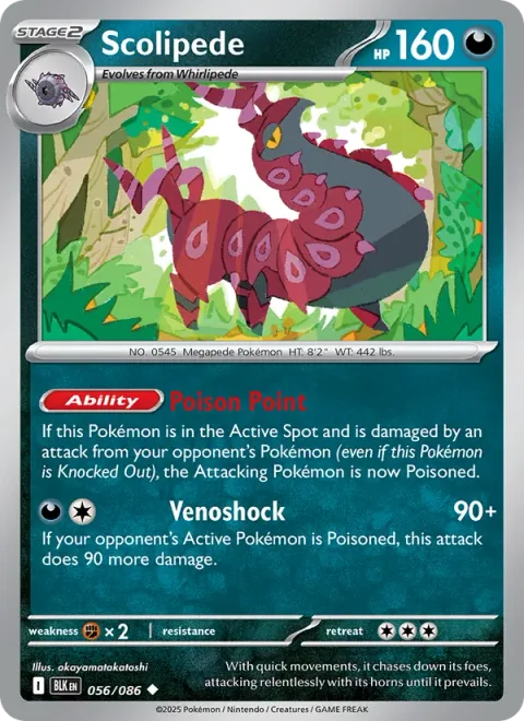 Scolipede, carte 056 de Black Bolt