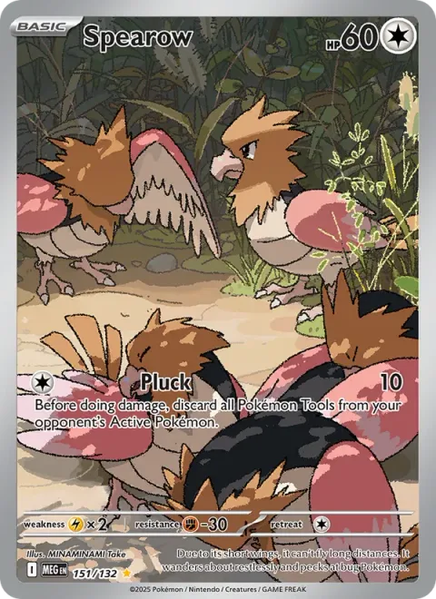 Spearow, card 151 from Mega Evolution
