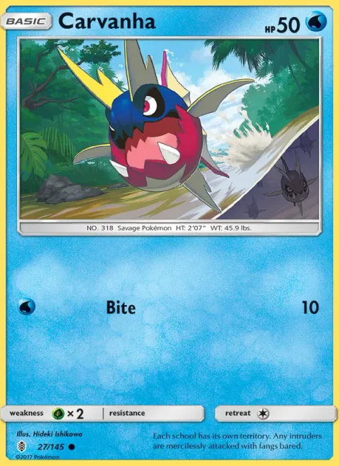Carvanha, carte 27 de Guardians Rising