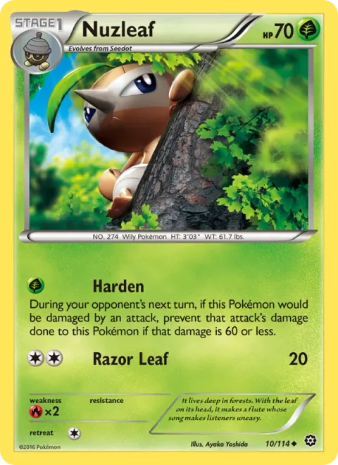 Nuzleaf, carte 10 de Steam Siege