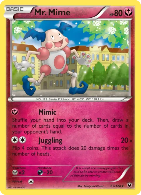 Mr. Mime, carte 67 de Fates Collide