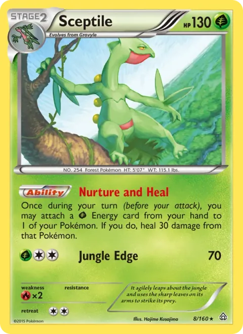 Sceptile, card 8 from Primal Clash