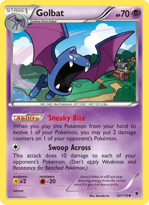 Golbat, card 32 from Phantom Forces